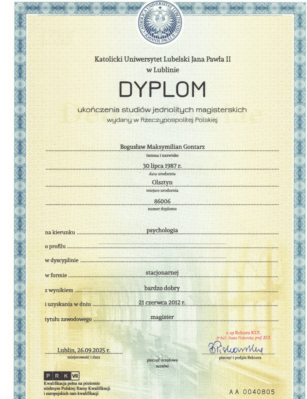 Magister psychologii